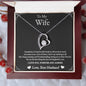 Forever Love Necklace For Daughter with On Demand Message Card