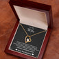 Forever Love Necklace For Daughter with On Demand Message Card