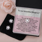 Daughter Birthday Love Knot Earring and Necklace Set