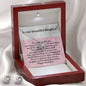 Daughter Birthday Love Knot Earring and Necklace Set