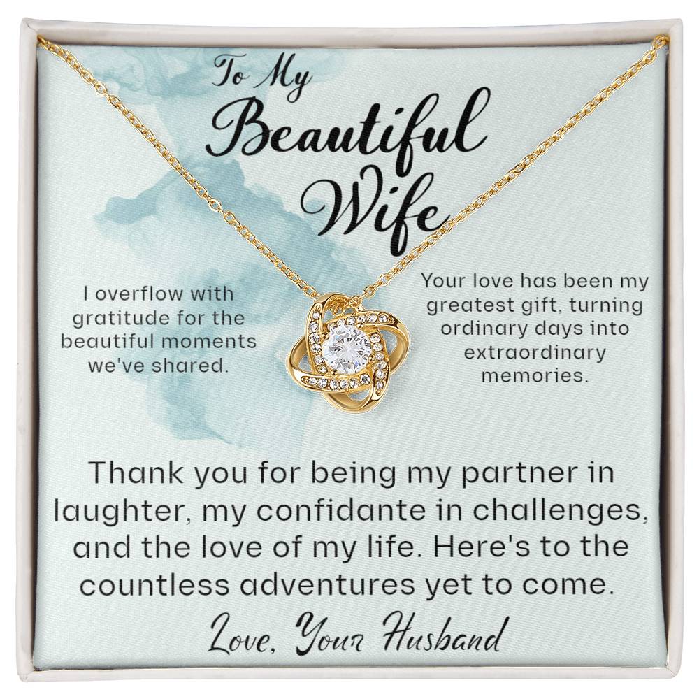 From Husband to Wife - Thank you for being my partner