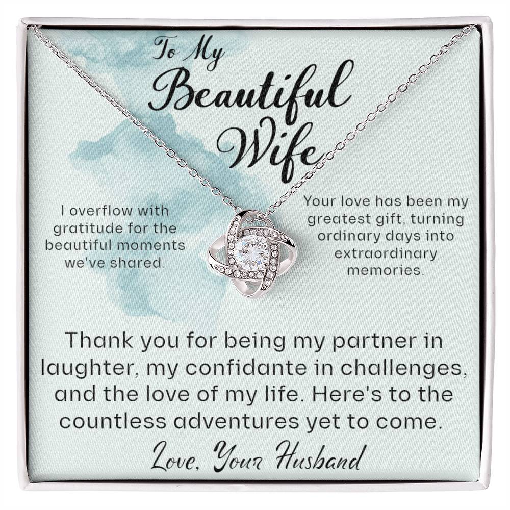 From Husband to Wife - Thank you for being my partner