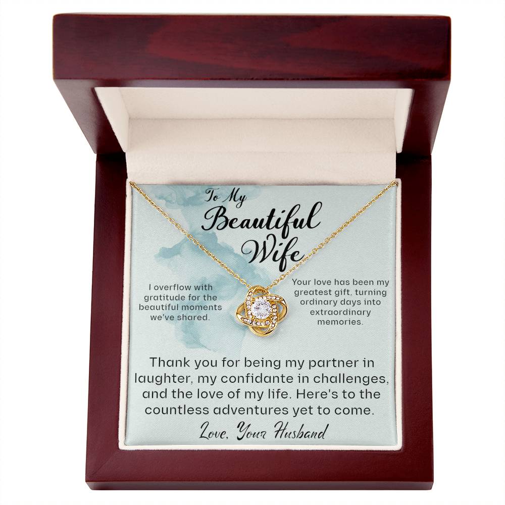 From Husband to Wife - Thank you for being my partner