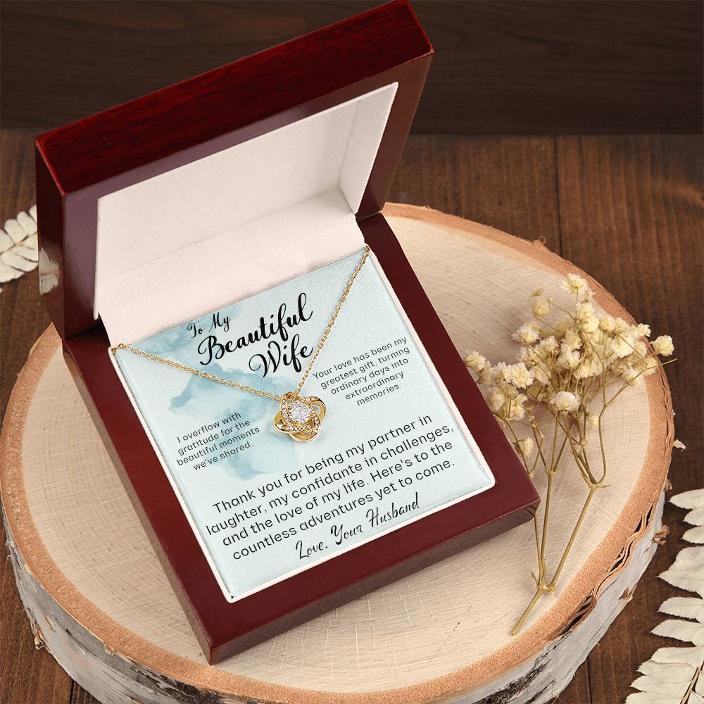 From Husband to Wife - Thank you for being my partner