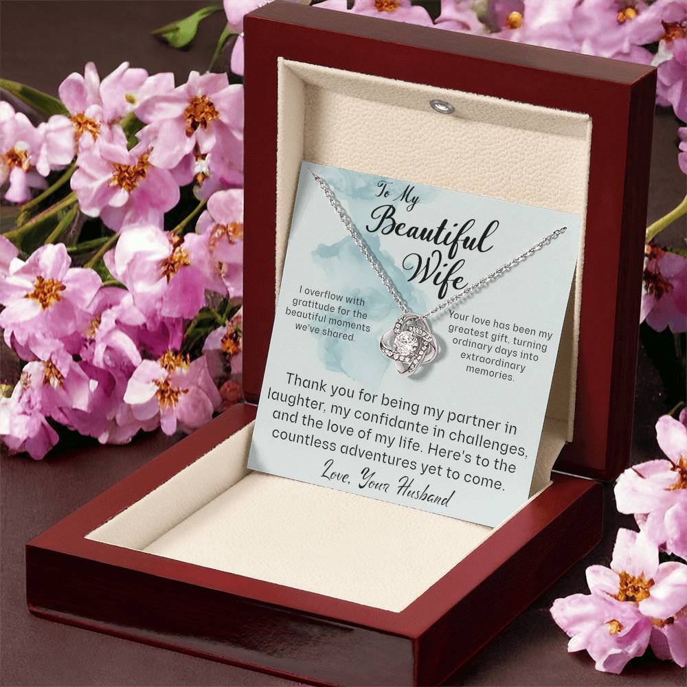 From Husband to Wife - Thank you for being my partner
