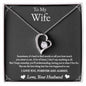 Forever Love Necklace For Daughter with On Demand Message Card
