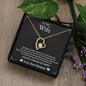 Forever Love Necklace For Daughter with On Demand Message Card