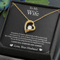 Forever Love Necklace For Daughter with On Demand Message Card