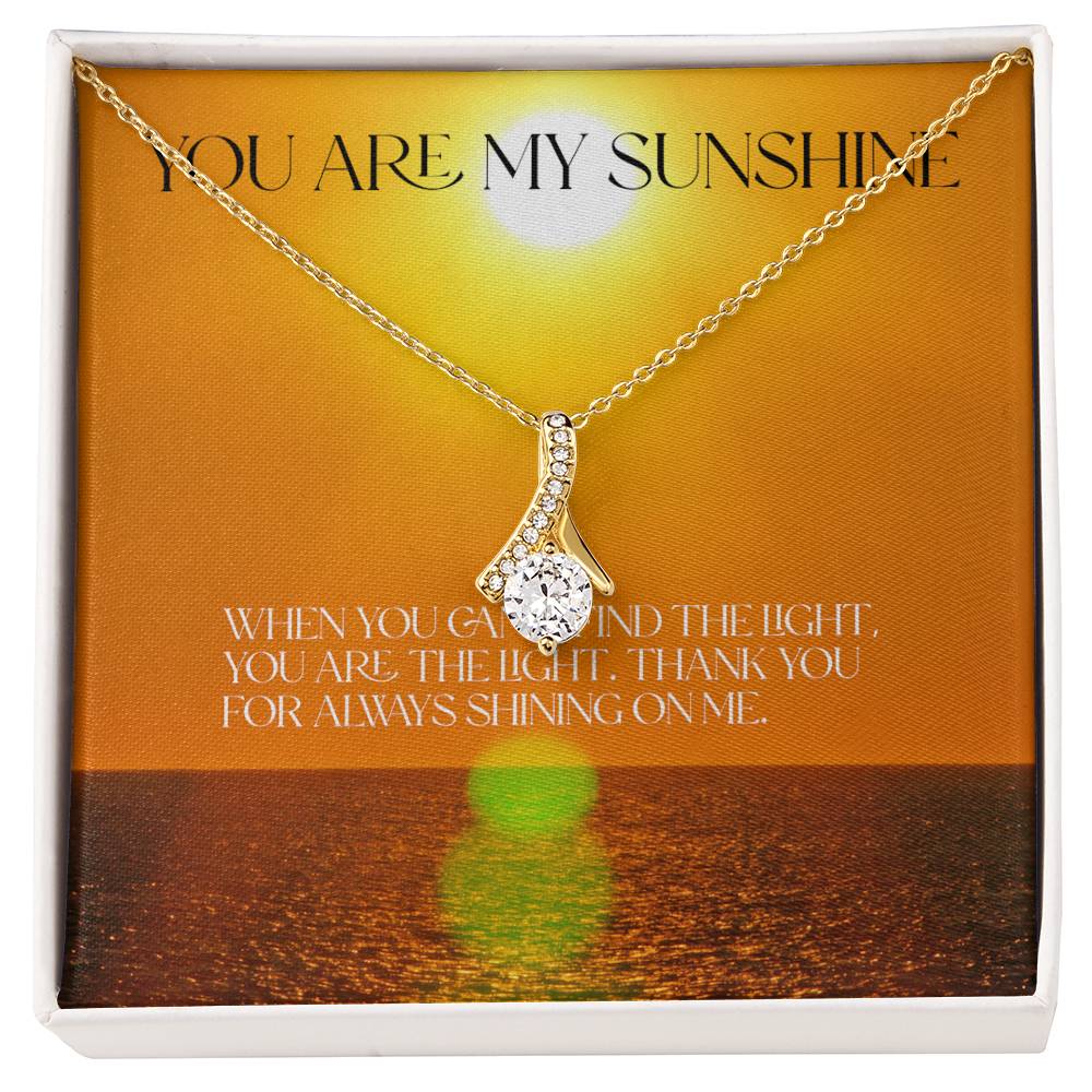 You Are My Sunshine Alluring Beauty Necklace (Yellow & White Gold Variants)