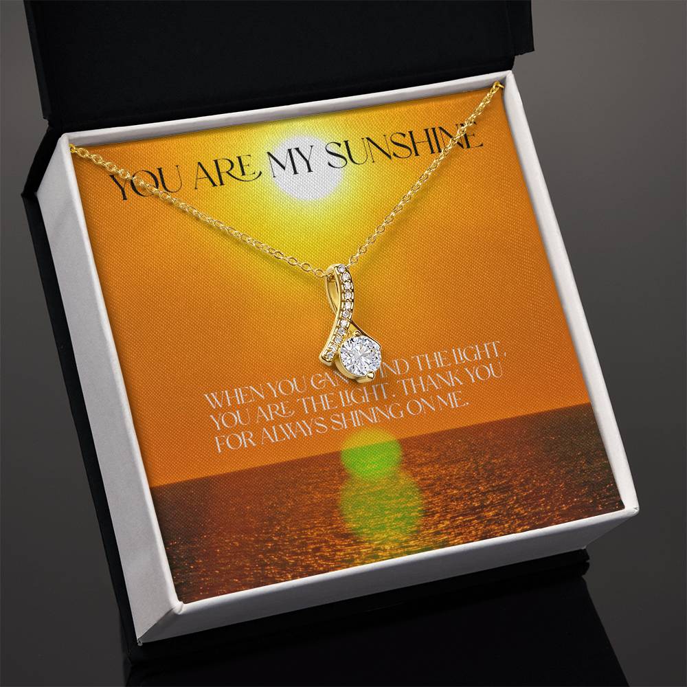 You Are My Sunshine Alluring Beauty Necklace (Yellow & White Gold Variants)