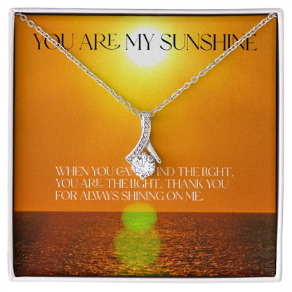 You Are My Sunshine Alluring Beauty Necklace (Yellow & White Gold Variants)