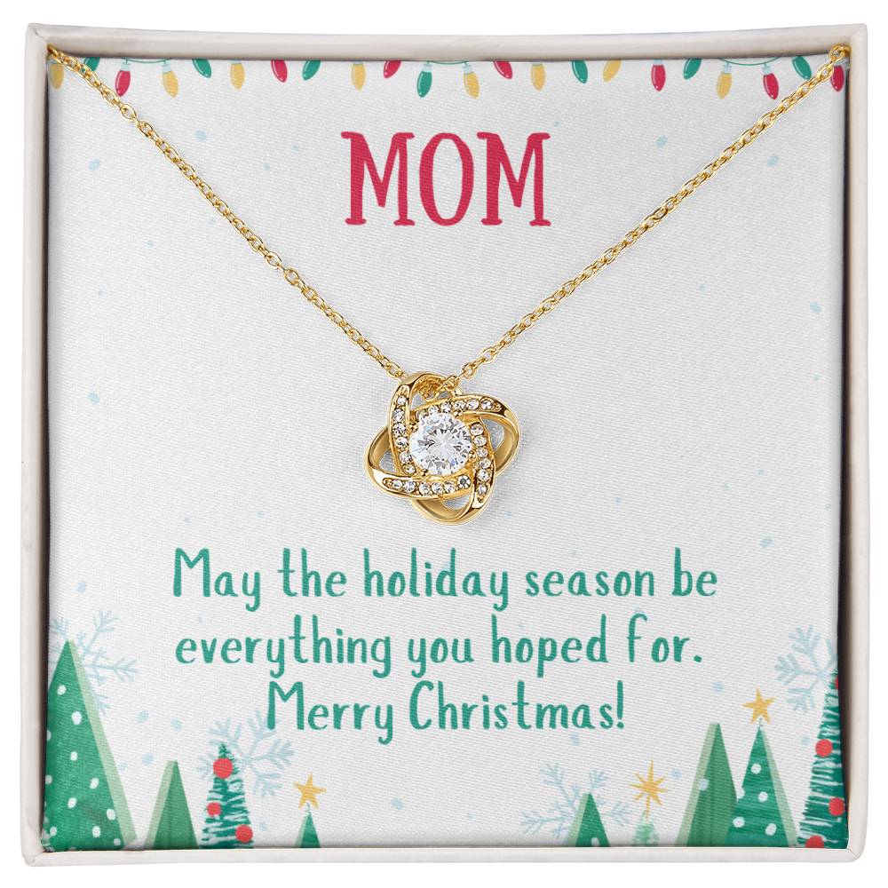 Christmas holiday necklace for mom