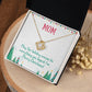 Christmas holiday necklace for mom