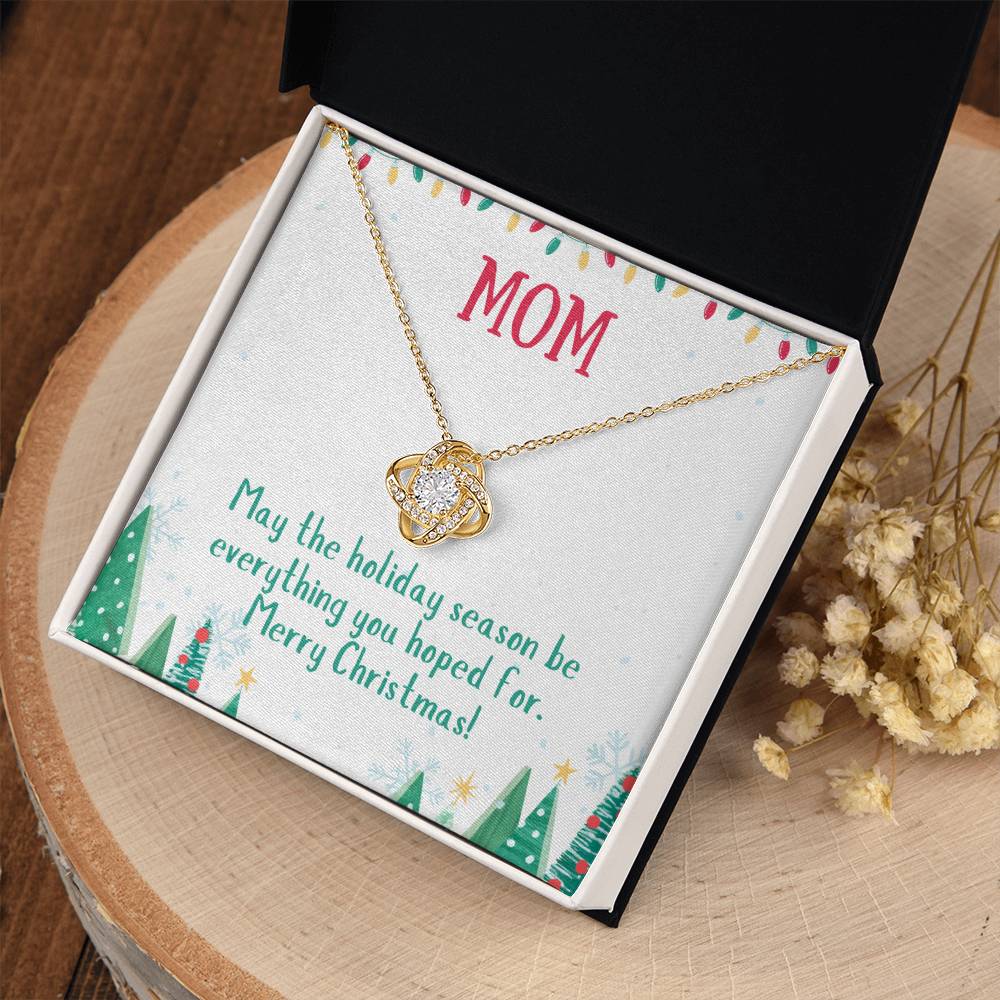 Christmas holiday necklace for mom