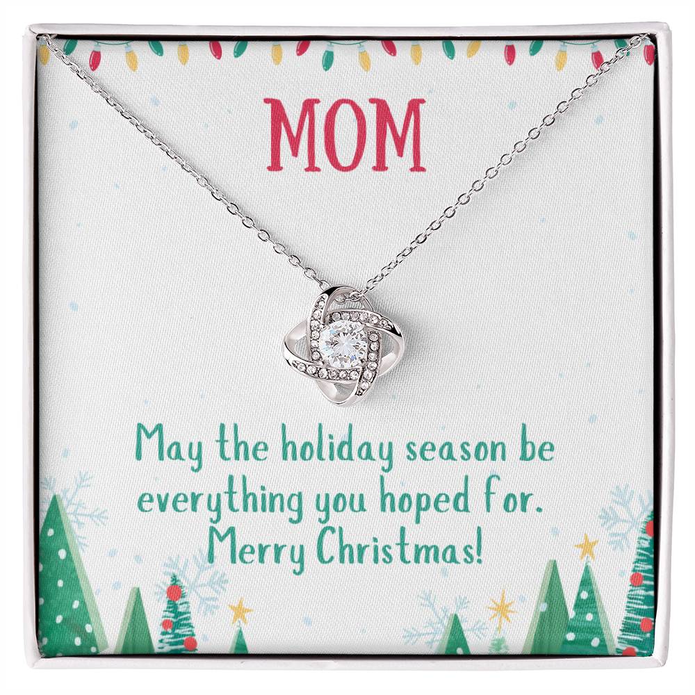 Christmas holiday necklace for mom