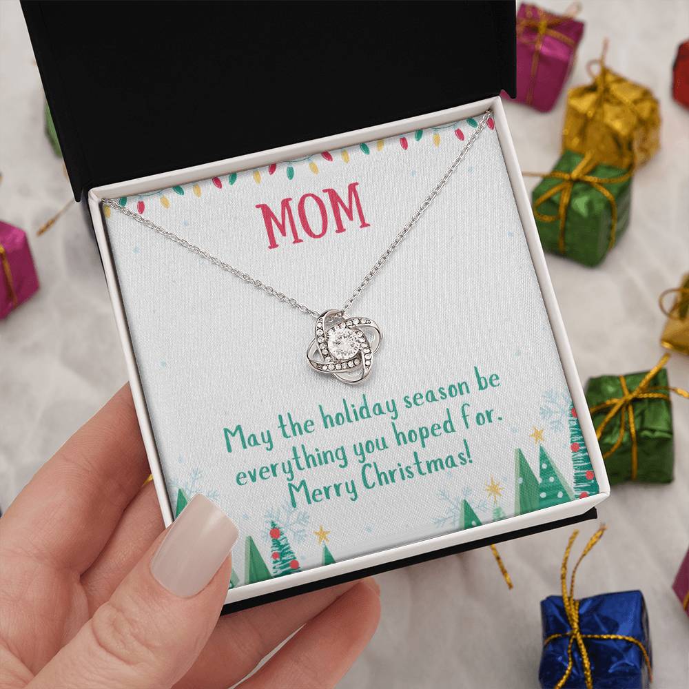 Christmas holiday necklace for mom