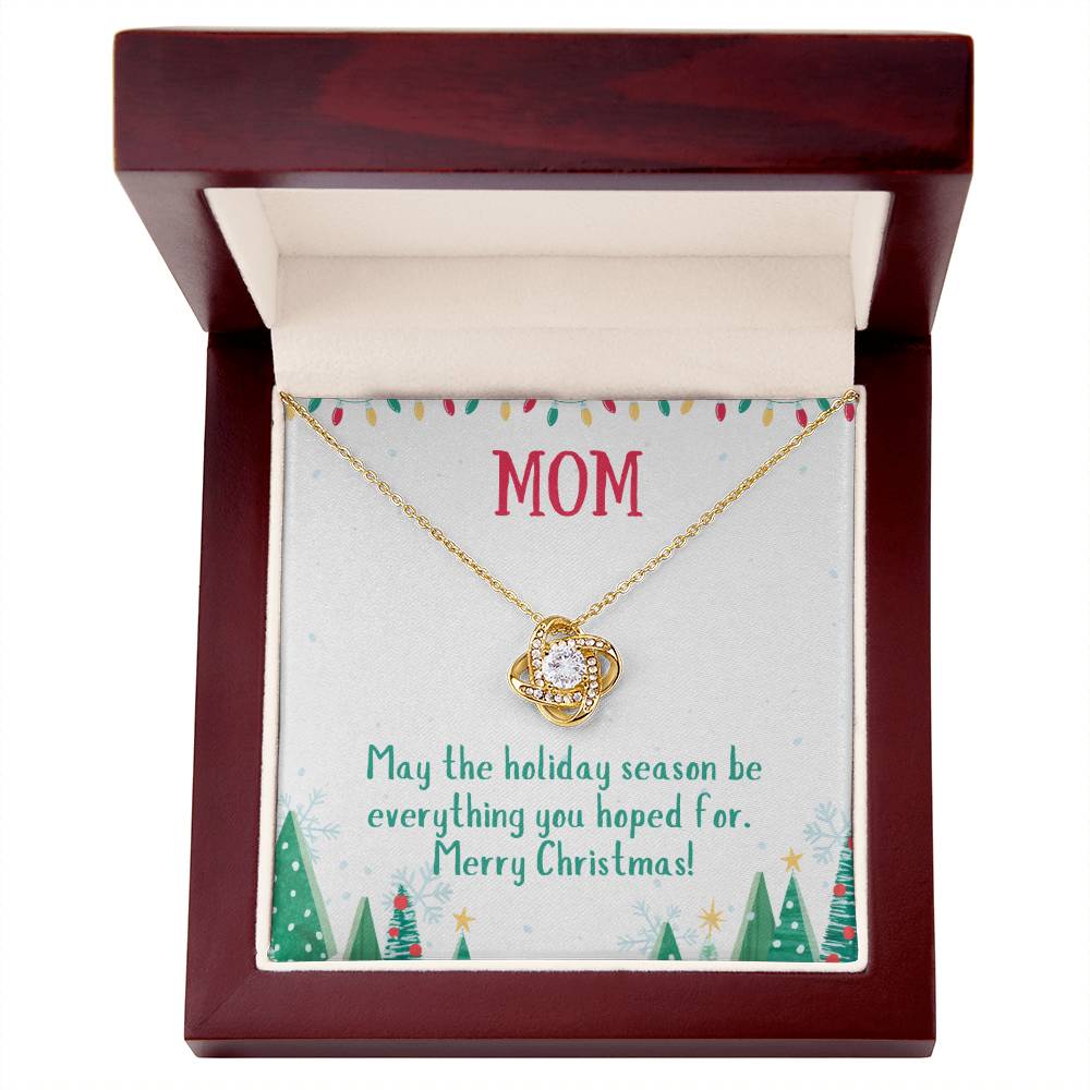 Christmas holiday necklace for mom