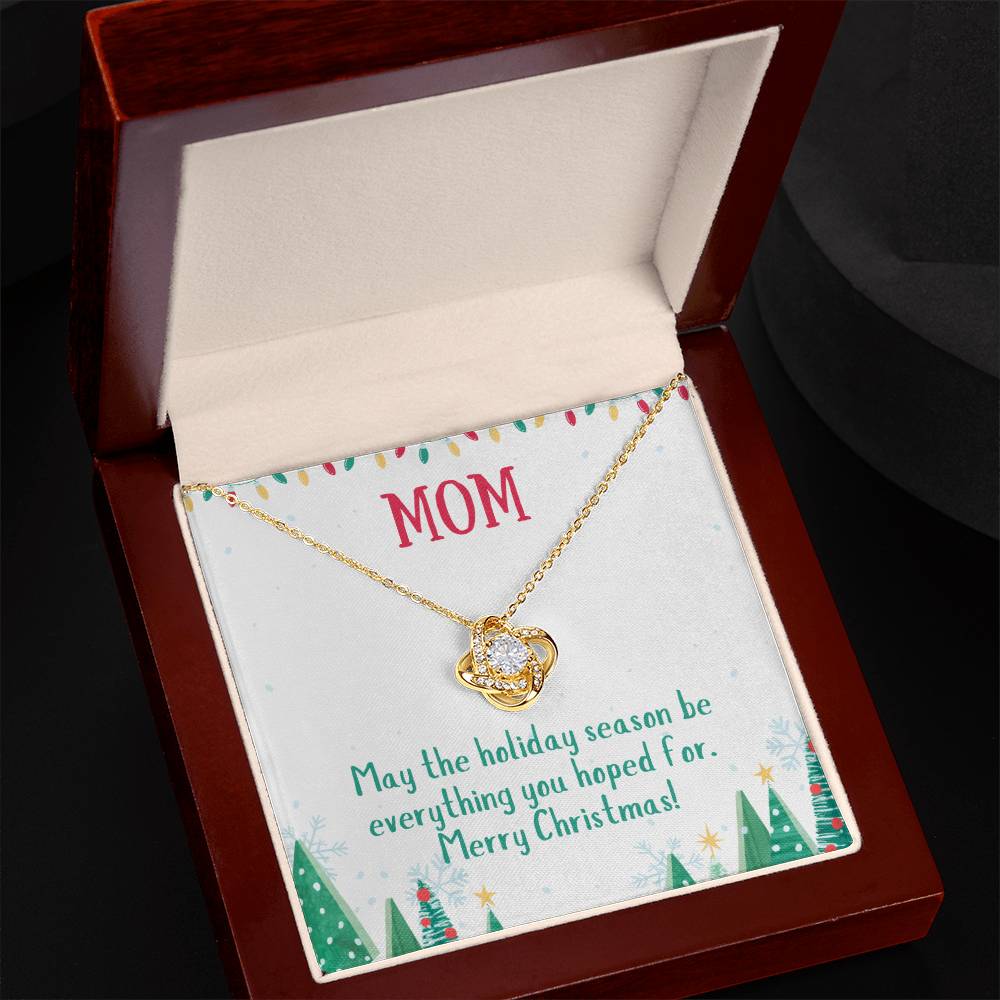 Christmas holiday necklace for mom