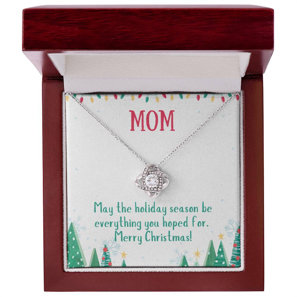 Christmas holiday necklace for mom