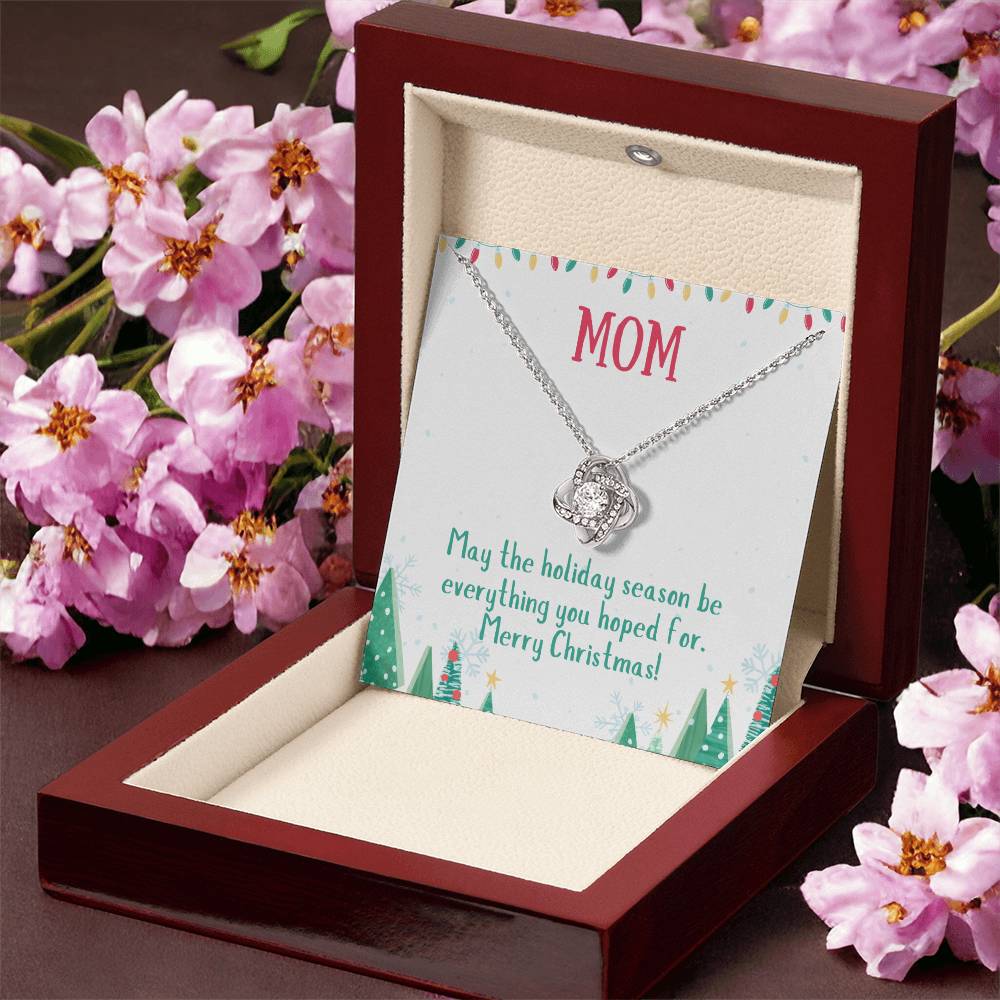 Christmas holiday necklace for mom